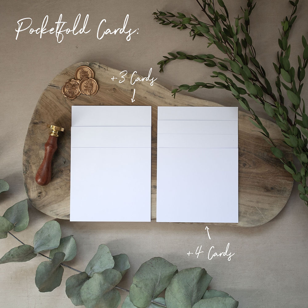 'Any Design' Pocketfold Wedding Invitation Sample