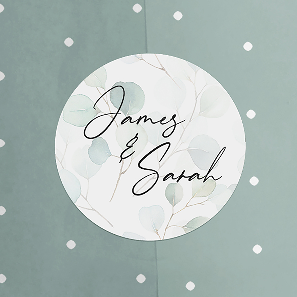 'Dreamy Eucalyptus' Pocketfold Wedding Invitation