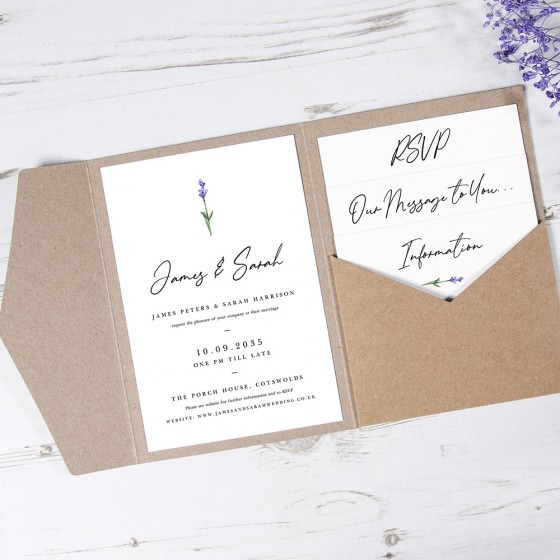 Pocketfold Invite Samples