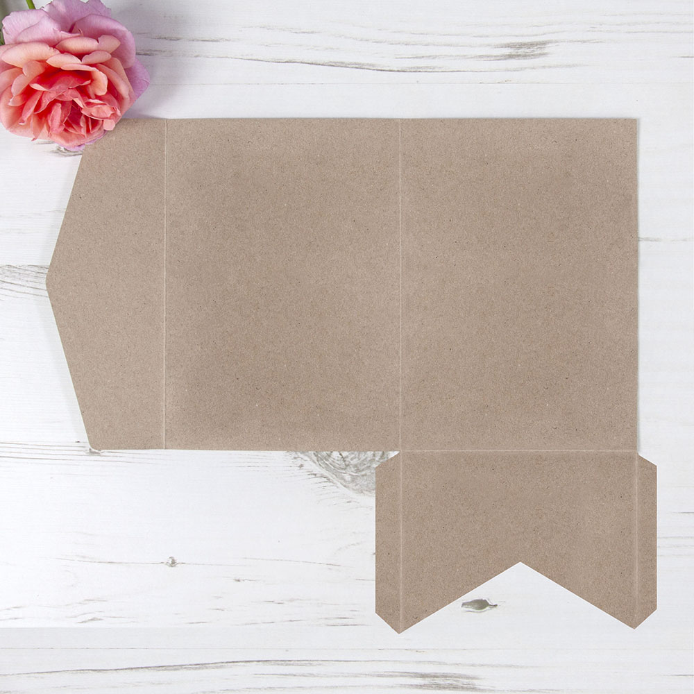 'Kensington' Pocketfold Wedding Invitation