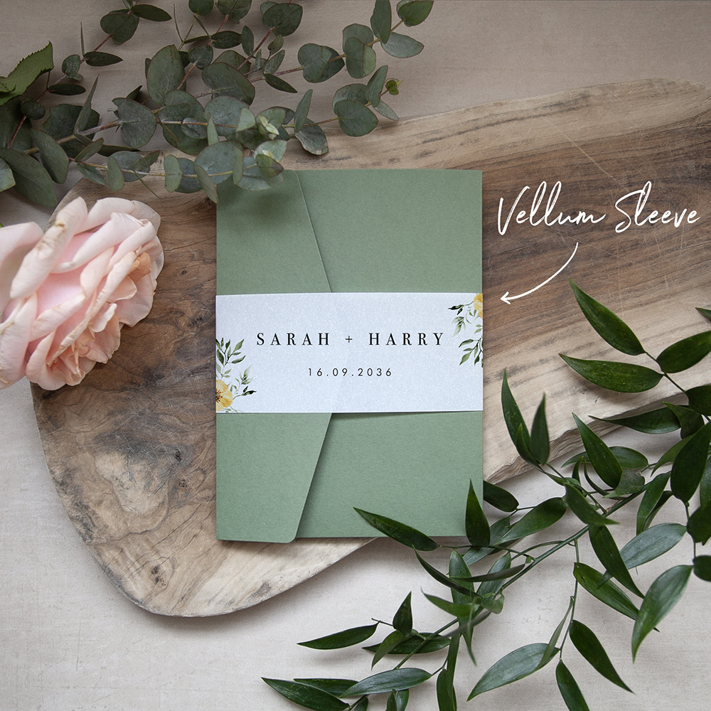 'Spring Collection SC10' Pocketfold Wedding Invitation