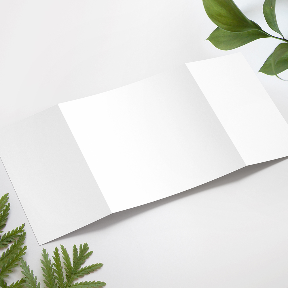 'Any Design' Printed Gatefold Wedding Invitation