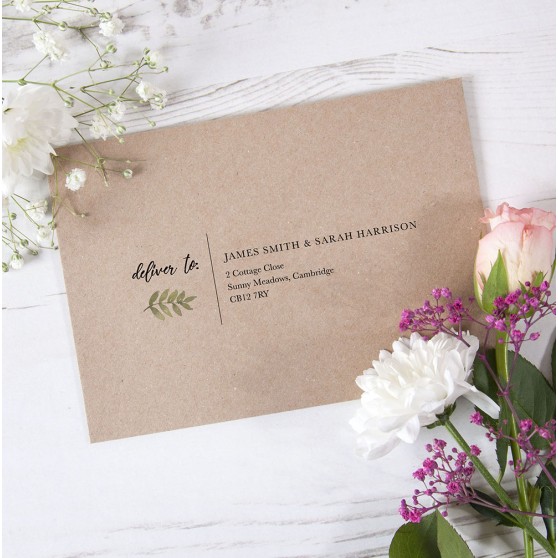 'Oh So Green' RSVP Envelopes