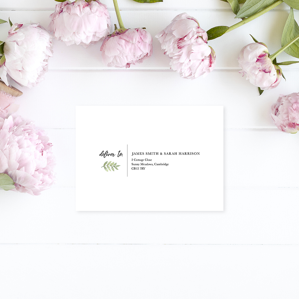 'Oh So Green' RSVP Envelopes