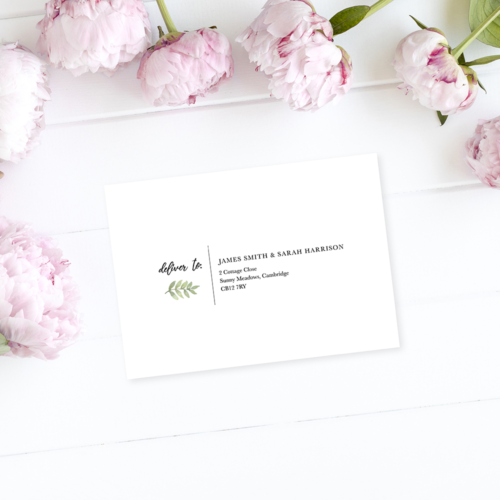 'Oh So Green' RSVP Envelopes