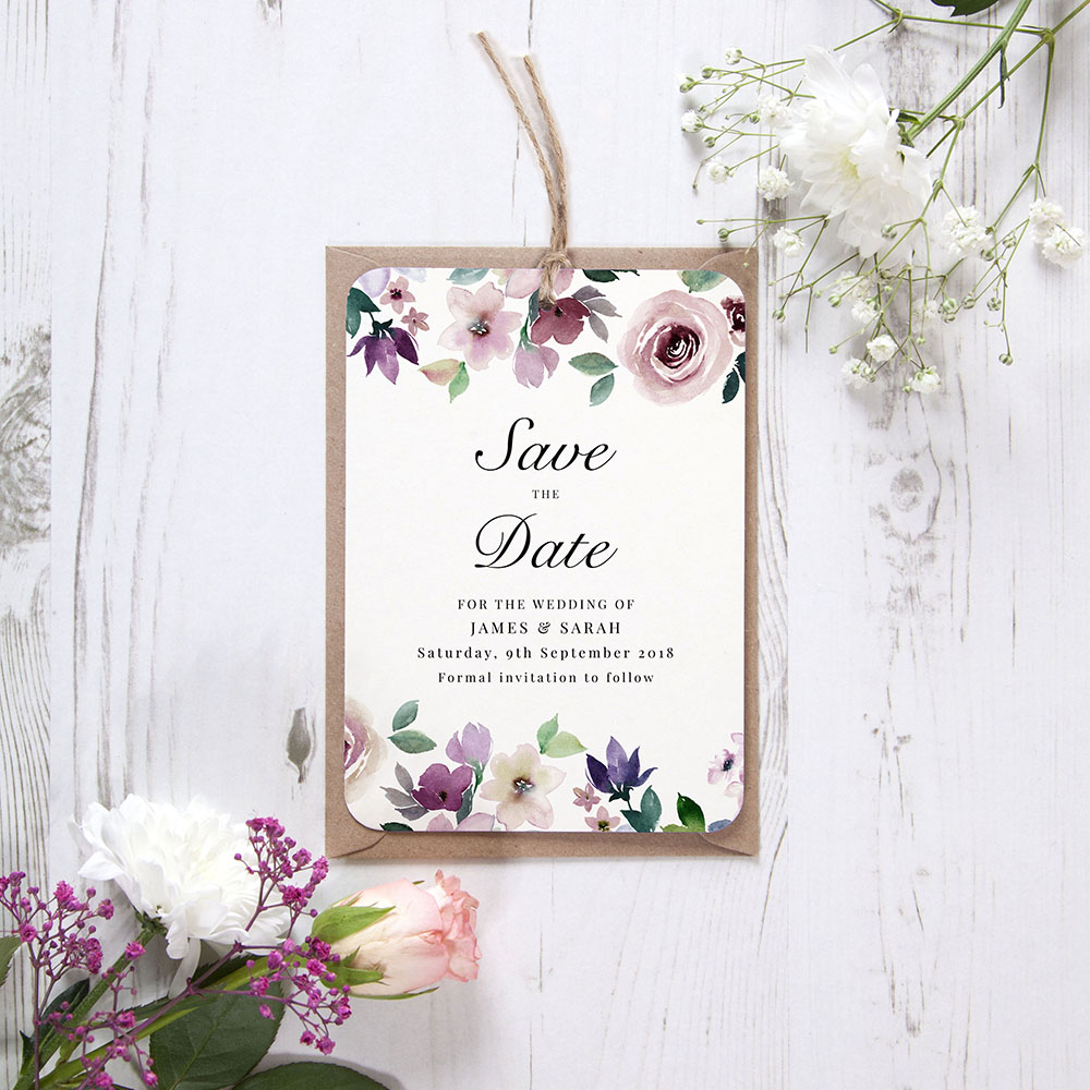 'Camilla' Save the Date Tag