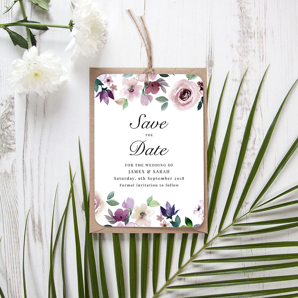'Camilla' Save the Date Tag