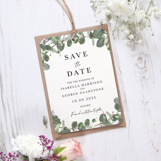 Eucalyptus Save the Dates 
