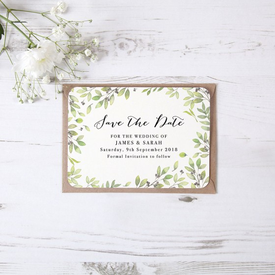 Flat Save the Date Samples