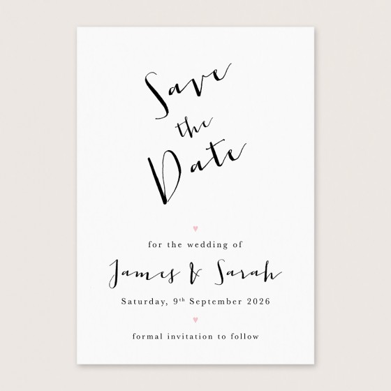 Minimalist Save the Dates 