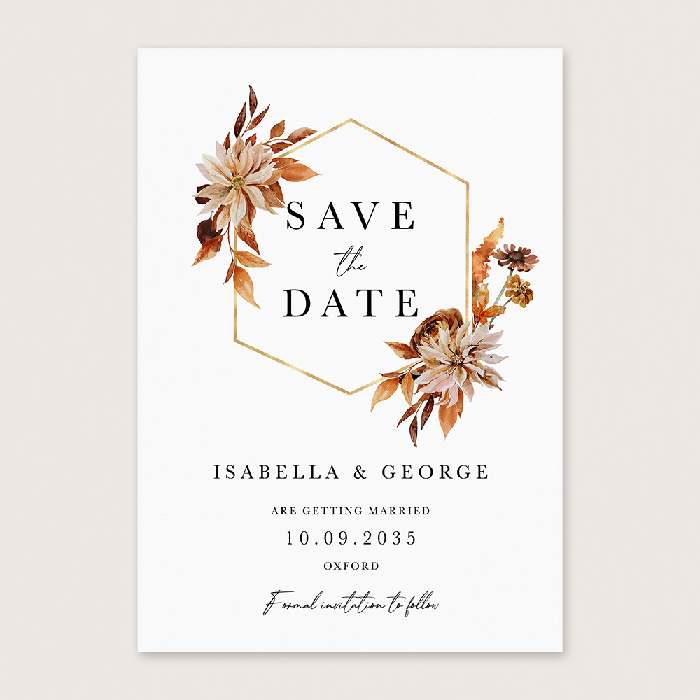 'Autumn Garden AG11' Save the Date