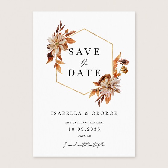 'Autumn Garden AG11' Save the Date