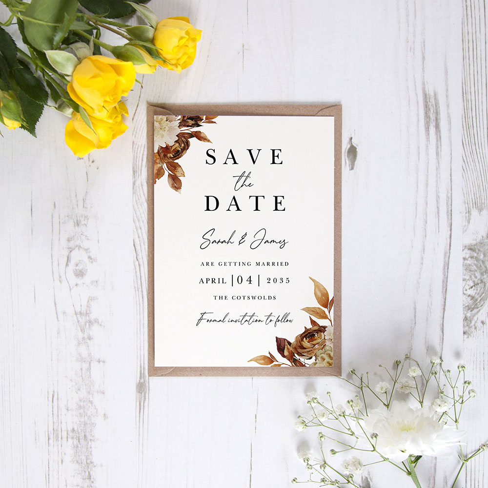 'Autumn Garden AG12' Save the Date