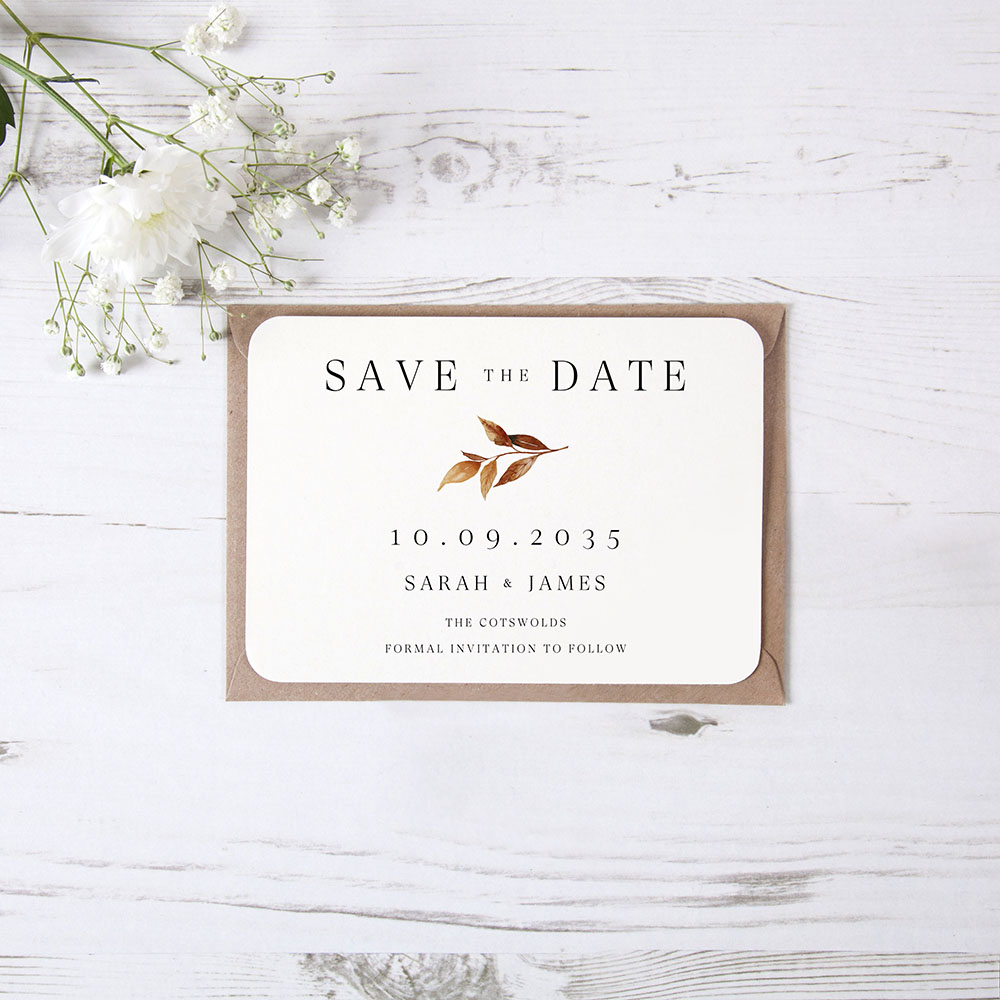 'Autumn Garden AG14' Save the Date