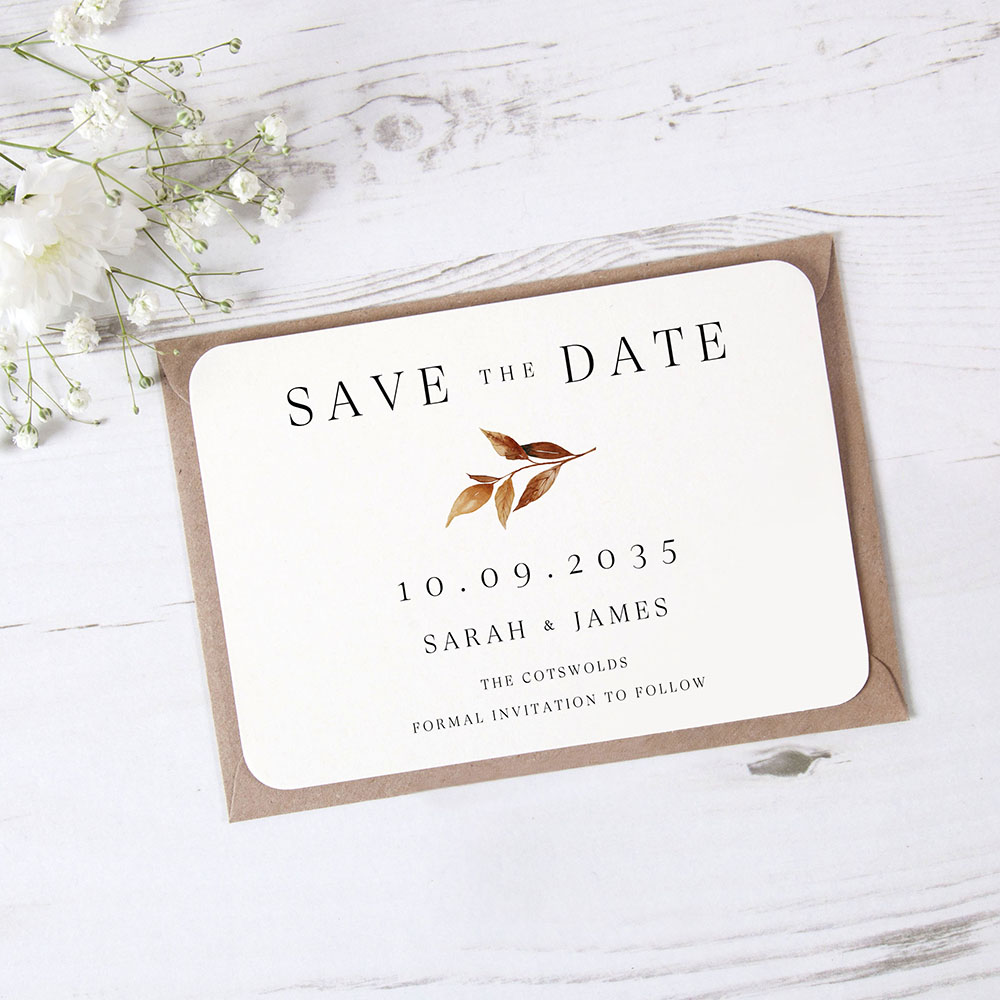 'Autumn Garden AG14' Save the Date