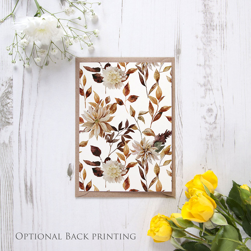 'Autumn Garden AG15' Save the Date Sample