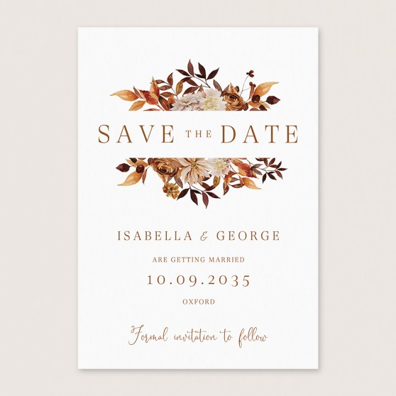'Autumn Garden AG15' Save the Date