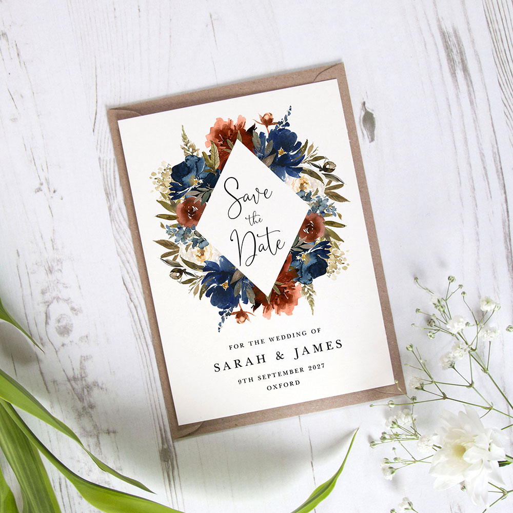 'Autumn Velvet' Save the Date Sample