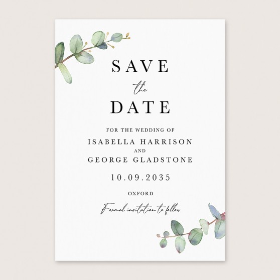 'Campagna Eucalyptus CP03' Save the Date