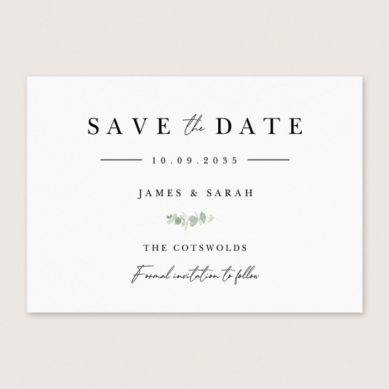 'Classic Eucalyptus CE11' Save the Date