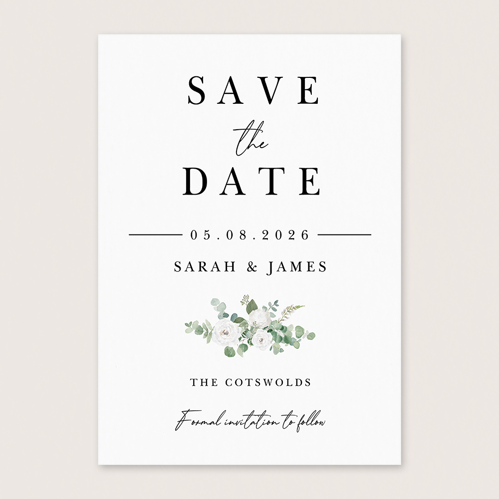 'Classic Eucalyptus CE18' Save the Date