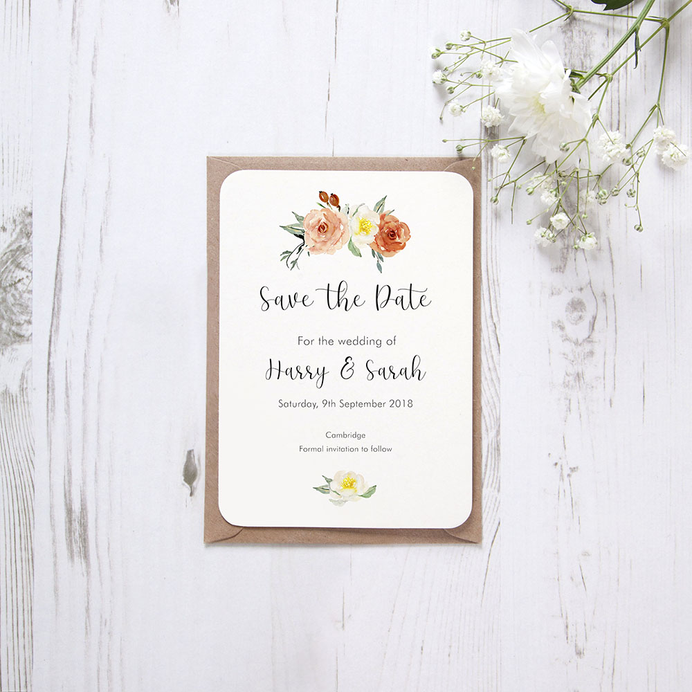 'Dahlia Rose' Save the Date