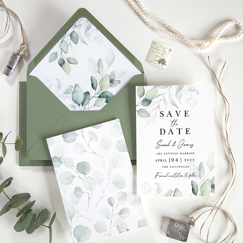 'Dreamy Eucalyptus DE10' Save the Date
