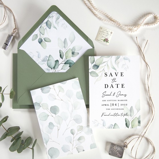 'Dreamy Eucalyptus DE10' Save the Date