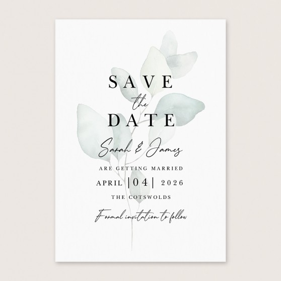'Dreamy Eucalyptus DE11' Save the Date