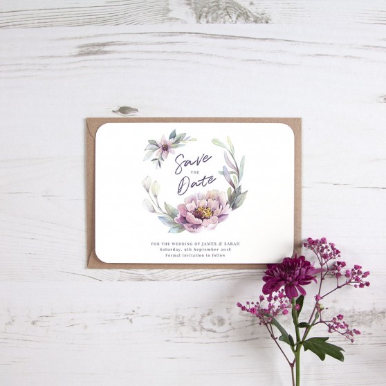 'Henrietta Dawn' Save the Date Sample
