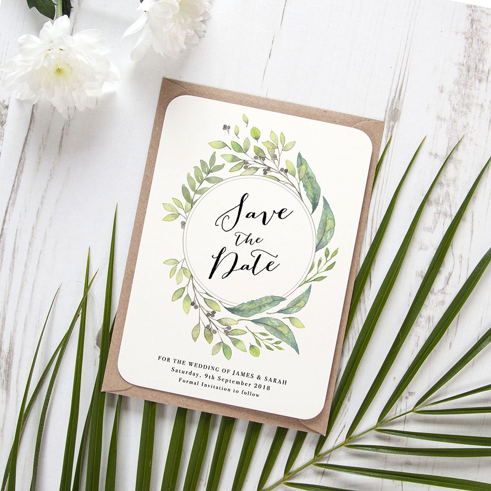 'Imogen Portrait' Save the Date Sample