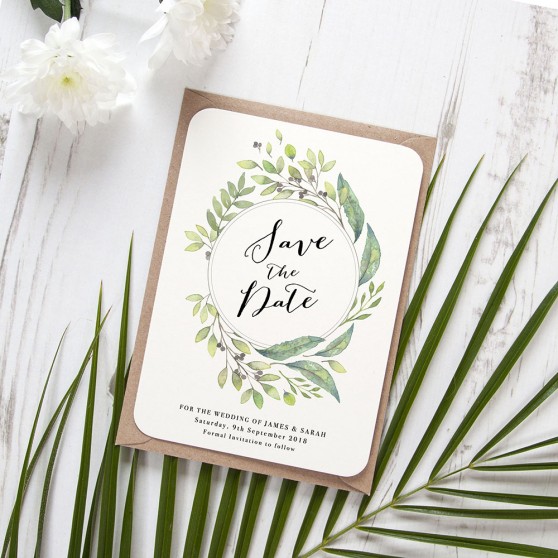 'Imogen Portrait' Save the Date Sample