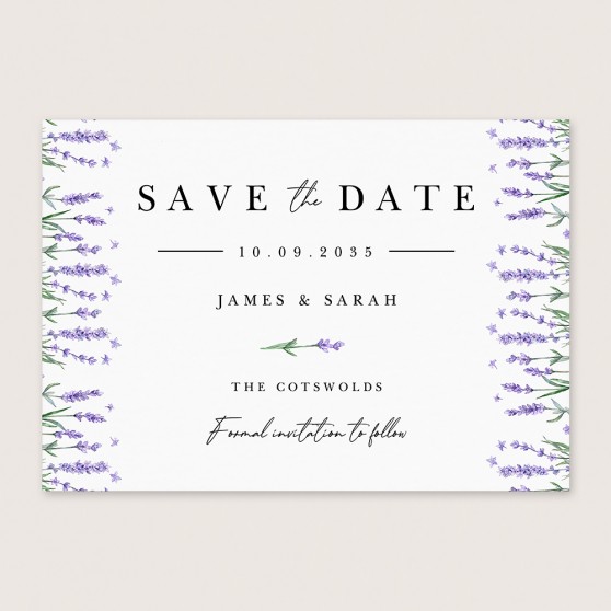 'Lavender L10' Save the Date