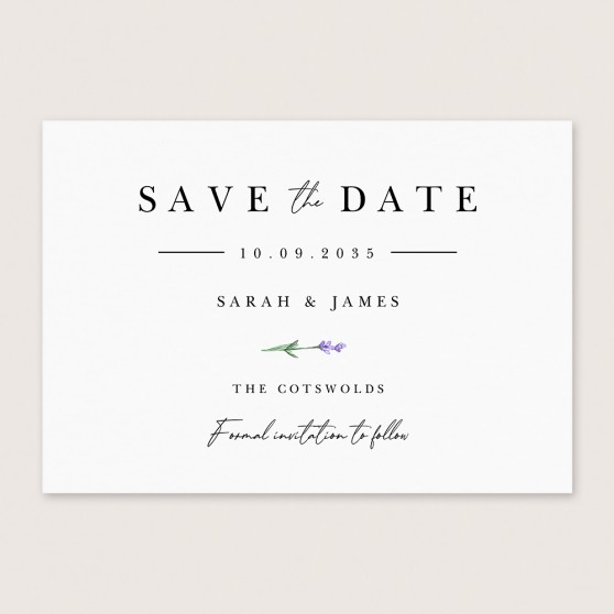 'Lavender L11' Save the Date