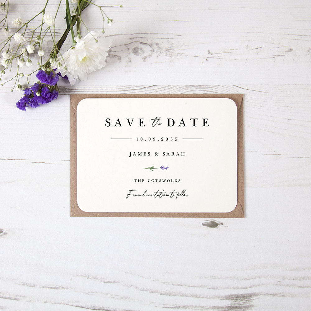 'Lavender L11' Save the Date