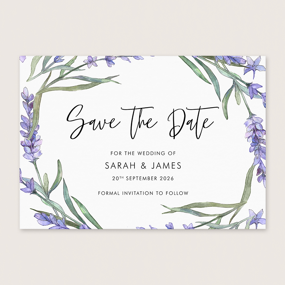 'Lavender L13' Save the Date