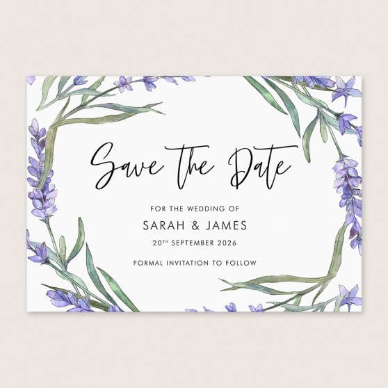 'Lavender L13' Save the Date