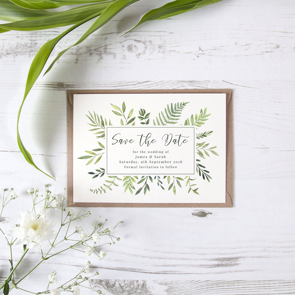 'Ophelia' Save the Date Sample