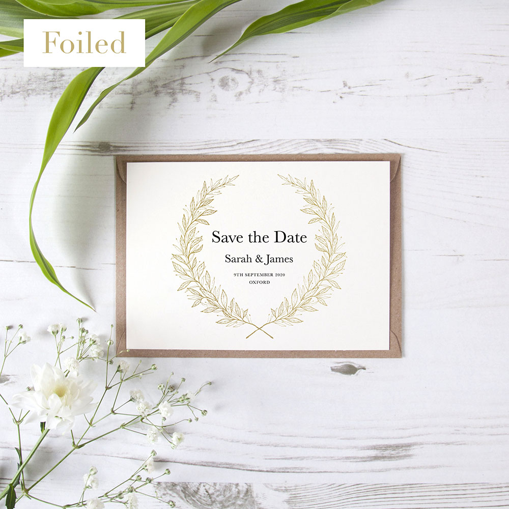 'Alice' Foil Save the Date Sample