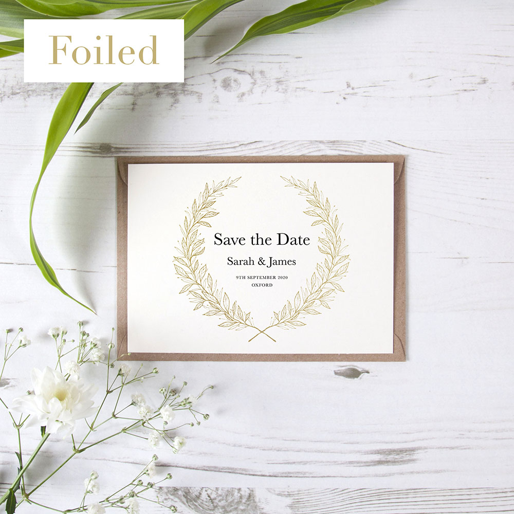 'Alice' Foil Save the Date