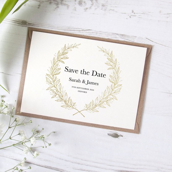 'Alice' Foil Save the Date Sample