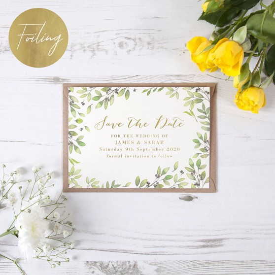 'Arabella' Foil Save the Date Sample