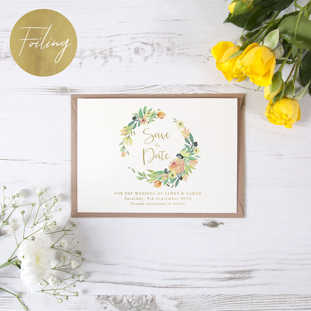 'Bella' Foil Save the Date