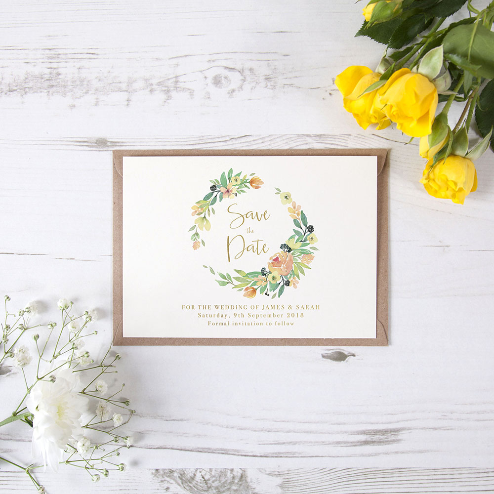 'Bella' Foil Save the Date