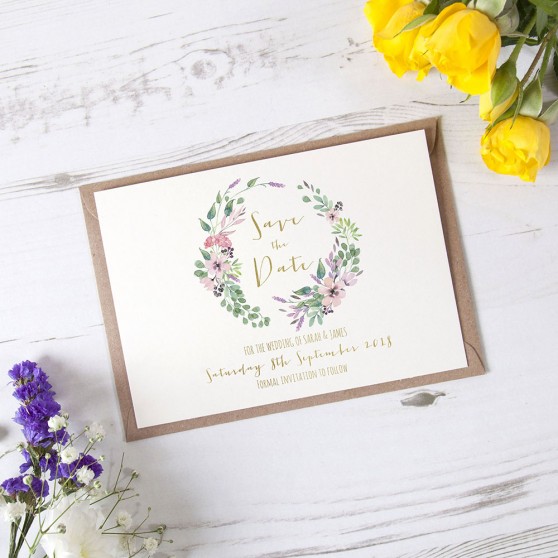 'Chloe' Foil Save the Date Sample