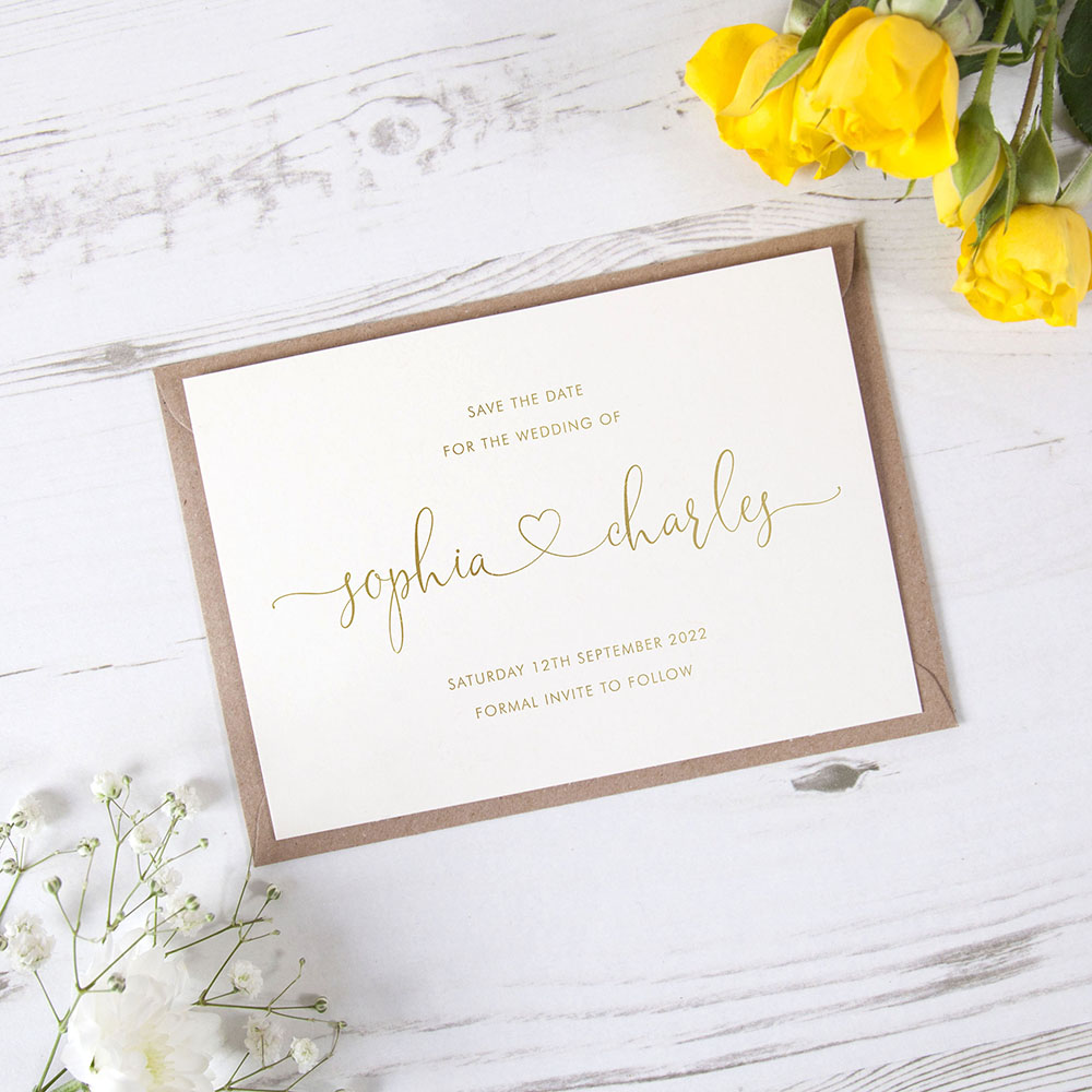 'Edward' Foil Save the Date