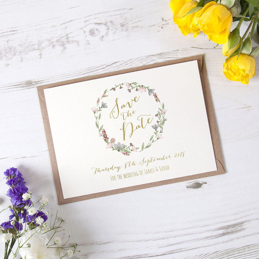 'Genevieve' Foil Save the Date