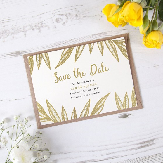 'Georgia' Foil Save the Date Sample