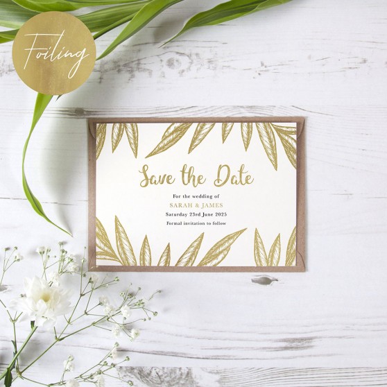 'Georgia' Foil Save the Date Sample