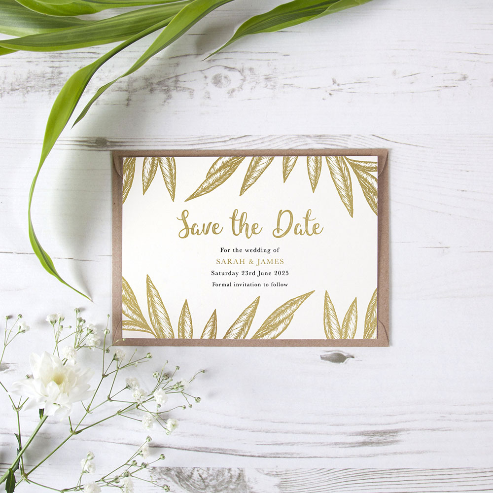 'Georgia' Foil Save the Date Sample
